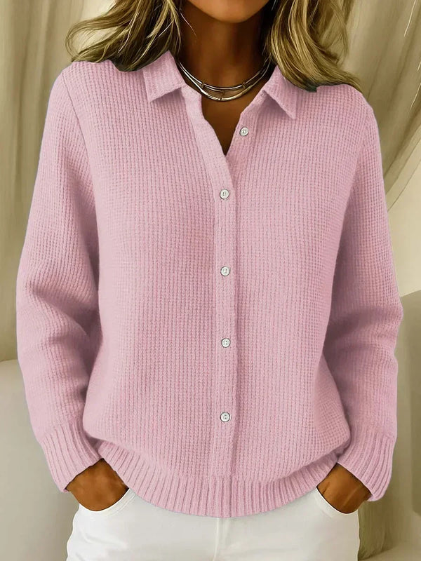 Katharina | Structured Knit Cardigan with Buttons