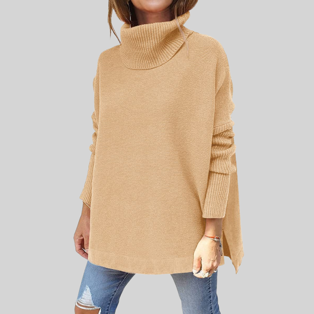 ANNELISE I Oversized Jumper with Roll Neck