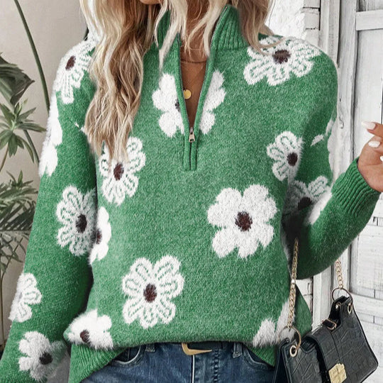 BLOOM | Zip Neck Jumper