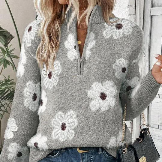 BLOOM | Zip Neck Jumper