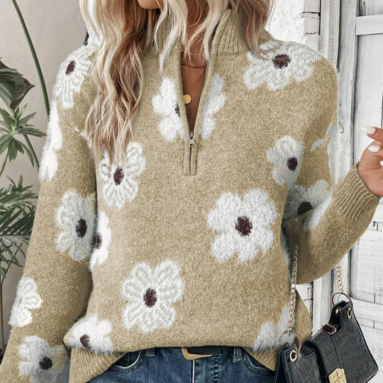 BLOOM | Zip Neck Jumper