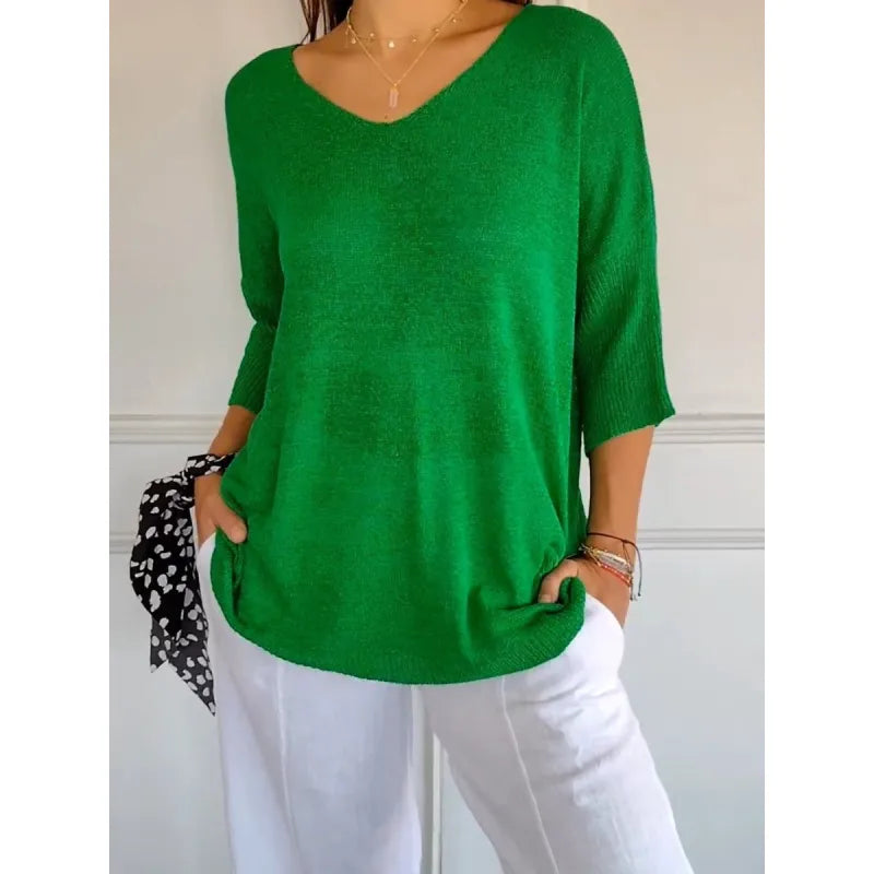 Solene | Oversized Jumper with V-Neck