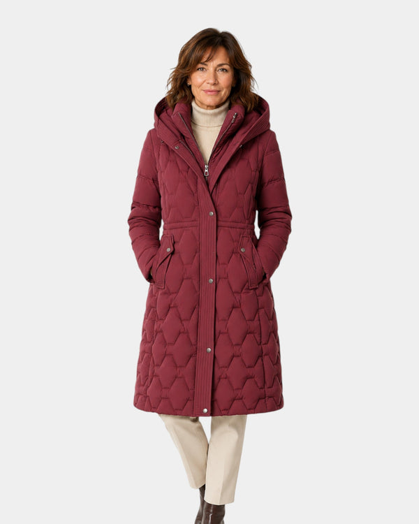 Briseida | Long down coat with hood