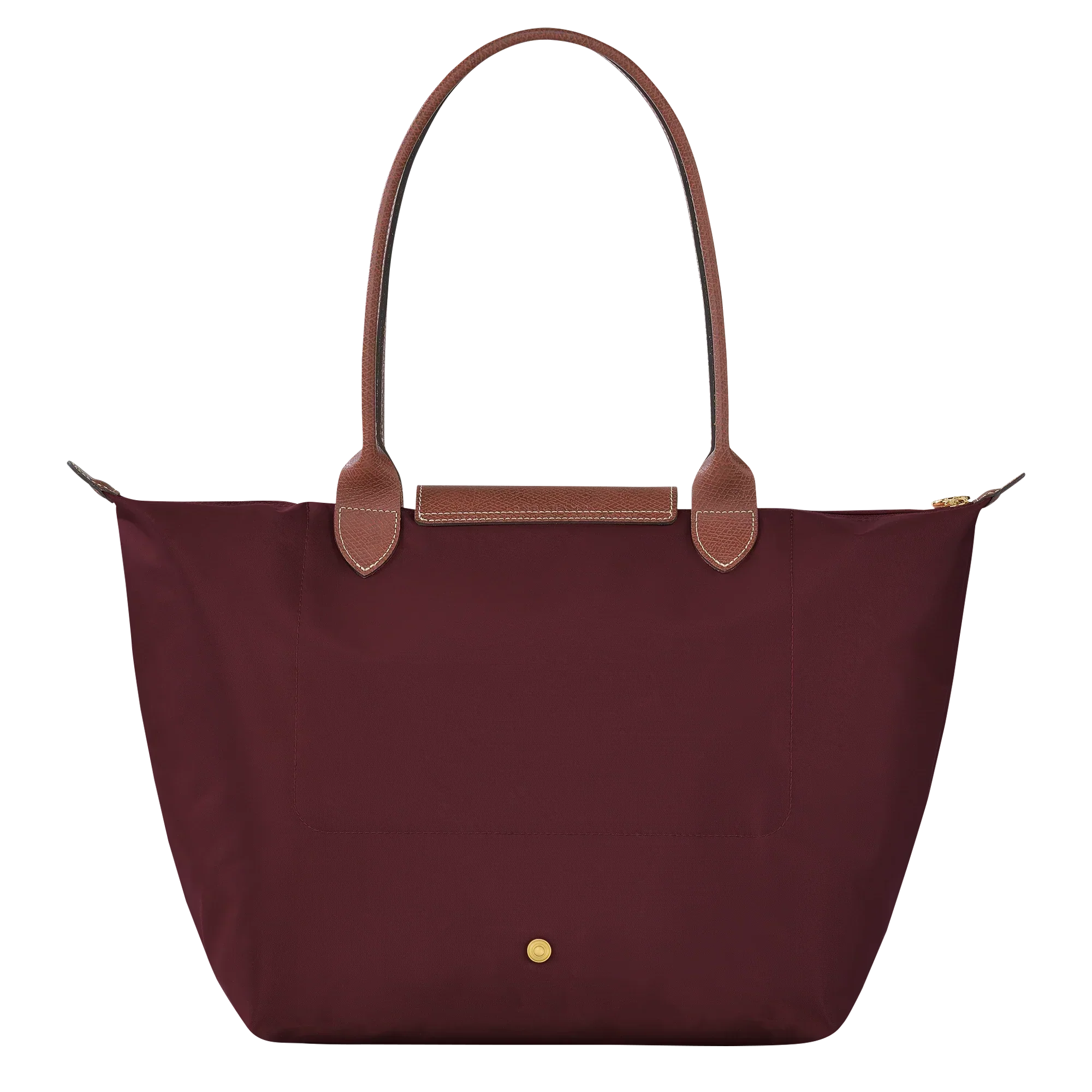 Large Packable Tote Bag, Burgundy