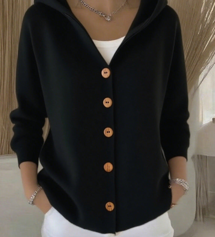 Doris | Hooded Knit Cardigan