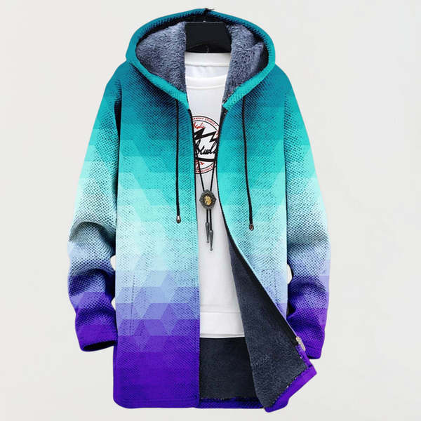 Hannah – Jacket with Hexagon Pattern