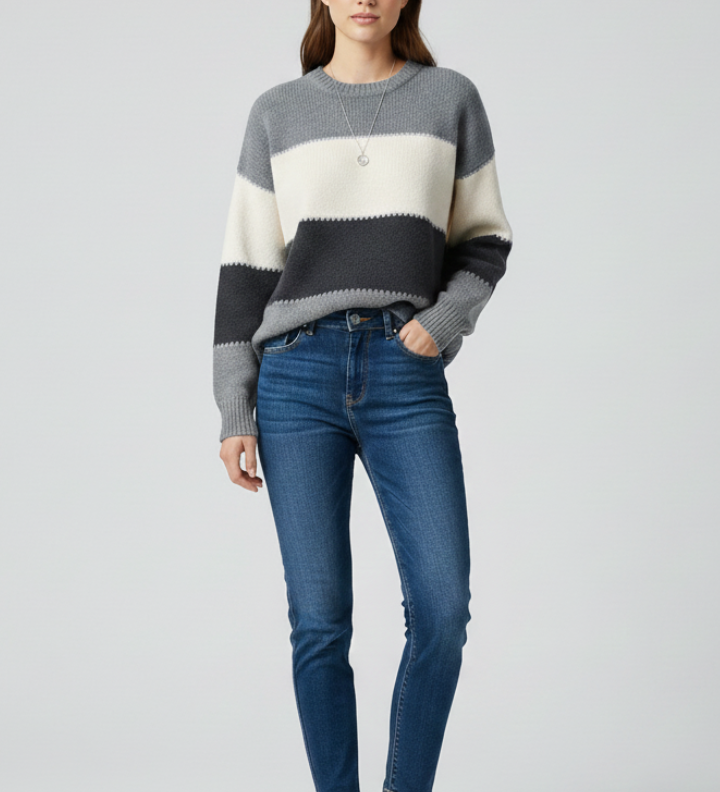 Estelle | Striped Jumper with Long Sleeves