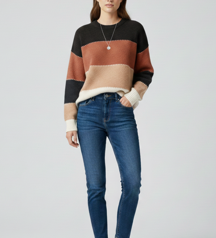 Estelle | Striped Jumper with Long Sleeves