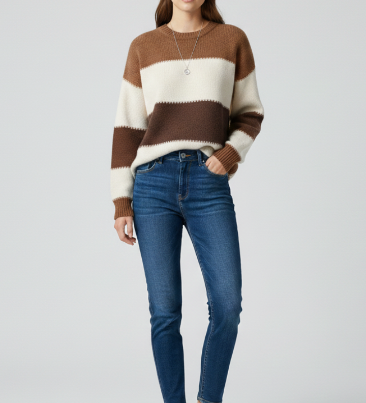 Estelle | Striped Jumper with Long Sleeves