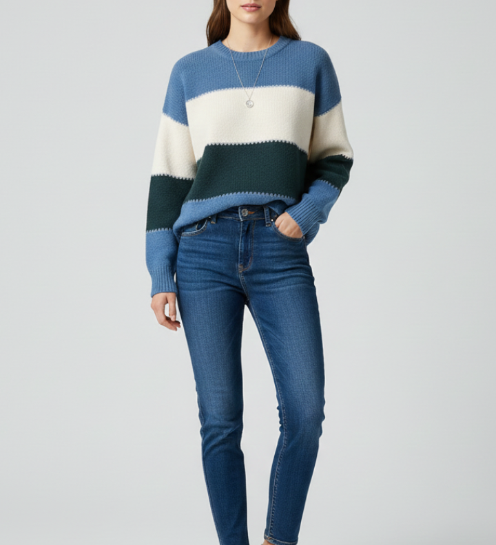 Estelle | Striped Jumper with Long Sleeves
