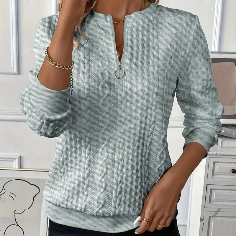 LUCIA I Zip-Up Sweater