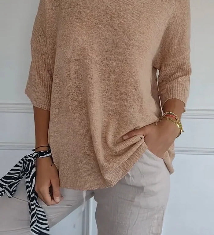 Solene | Oversized Jumper with V-Neck