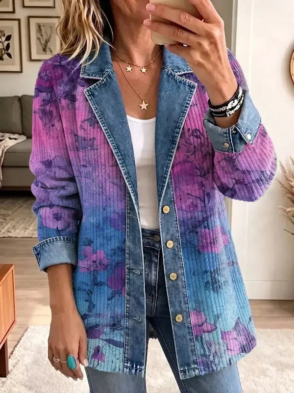 Brooklyn | Retro Floral Art Blazer