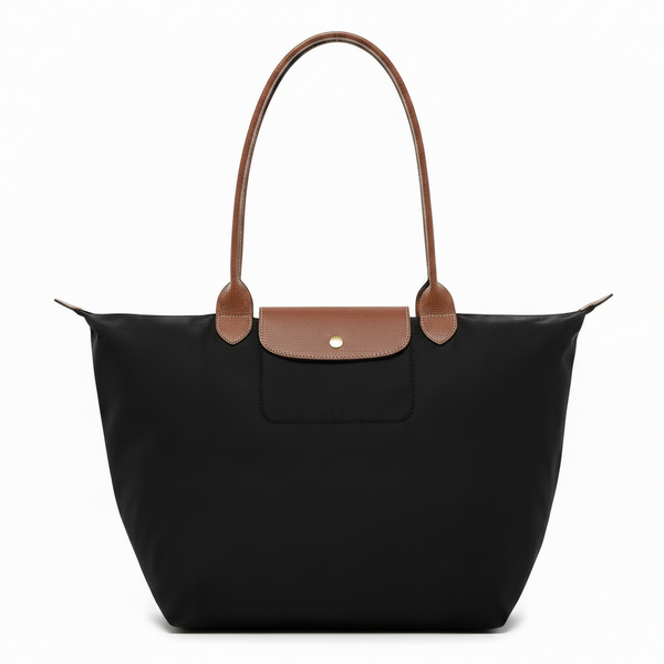 Large Packable Tote Bag, Black