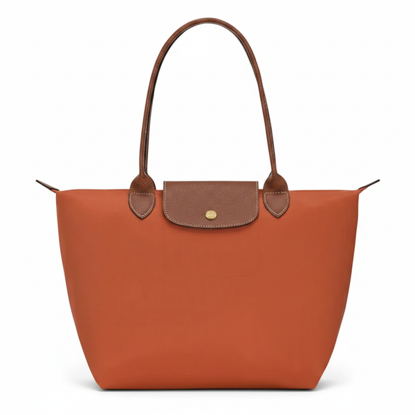 Large Packable Tote Bag, Brick