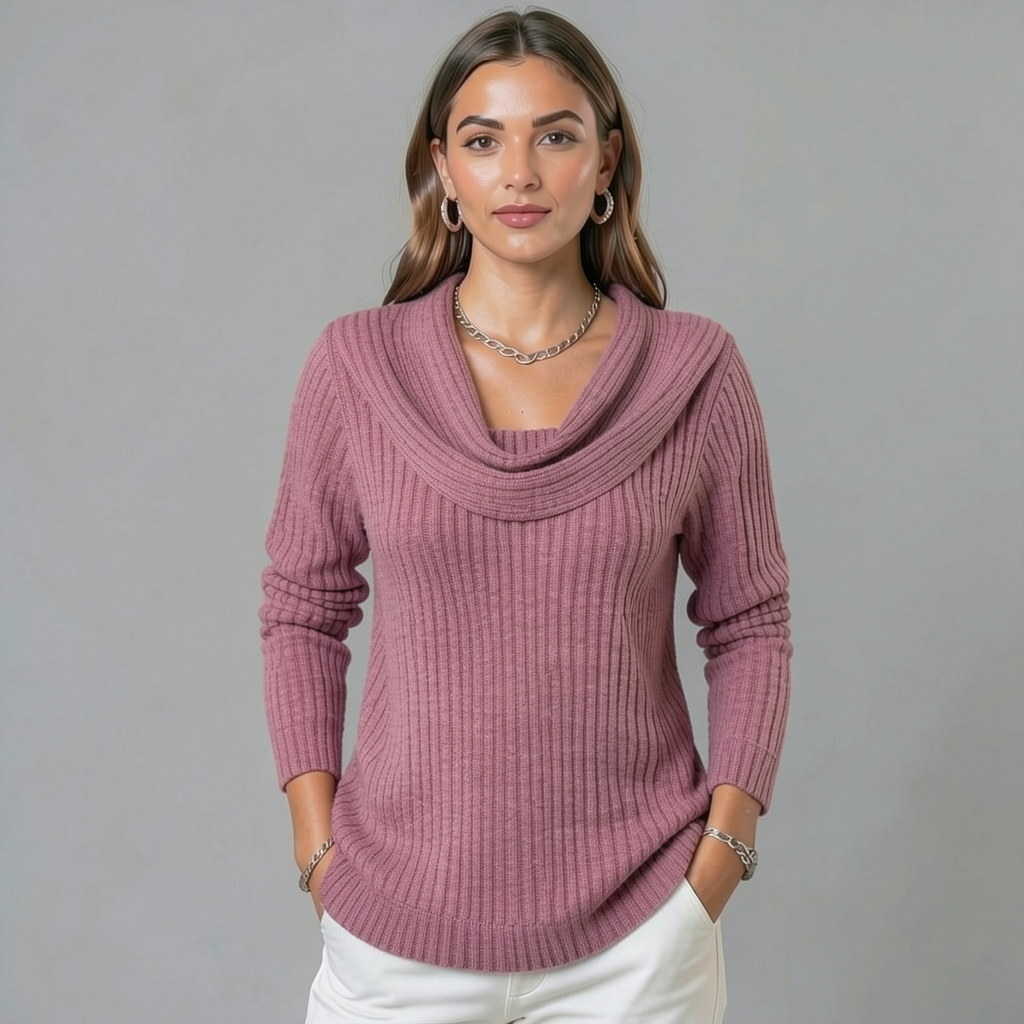 Zelie | Pullover with Shawl Collar made of Merino Wool