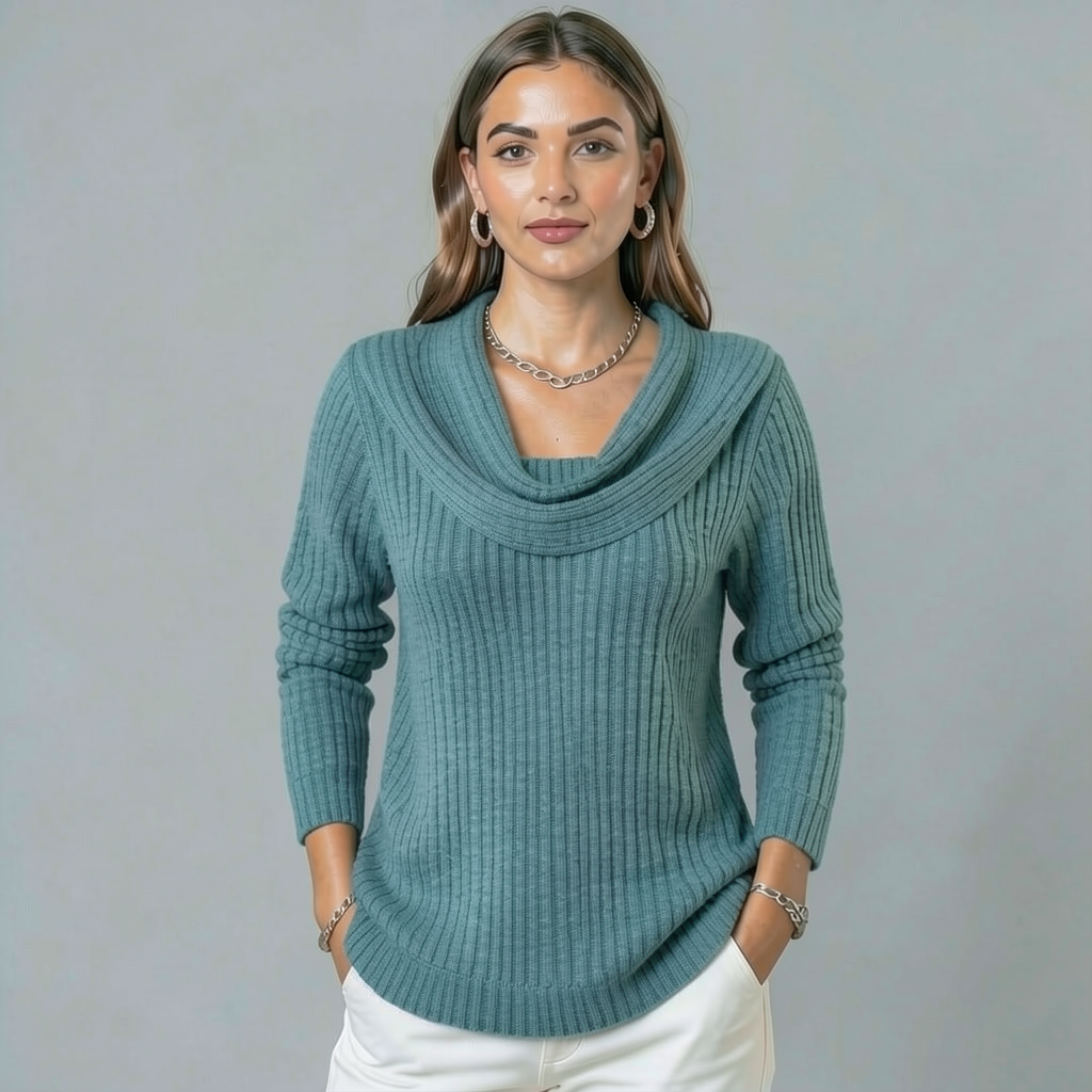 Zelie | Pullover with Shawl Collar made of Merino Wool
