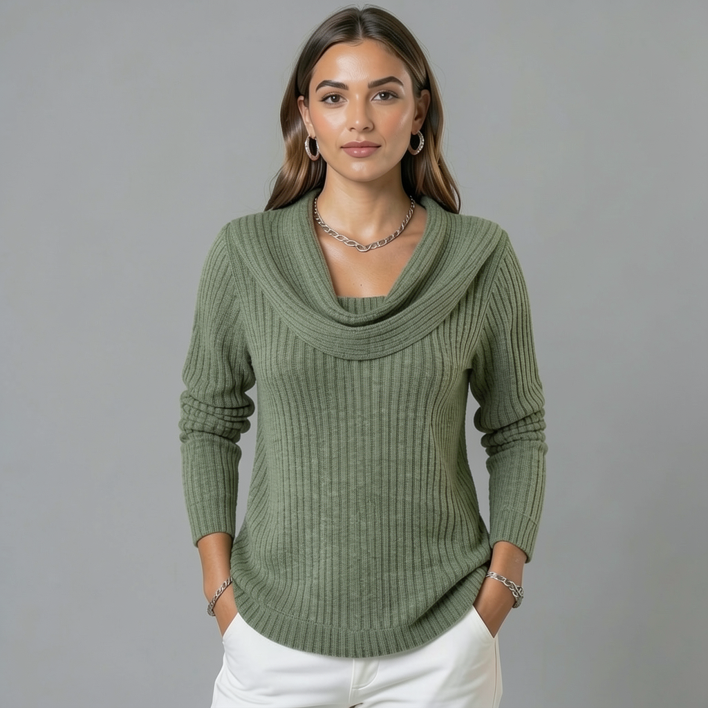 Zelie | Pullover with Shawl Collar made of Merino Wool