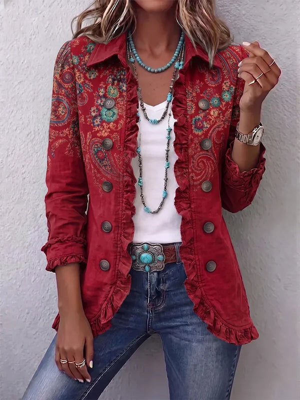 Leni | American Jacket with Paisley Pattern